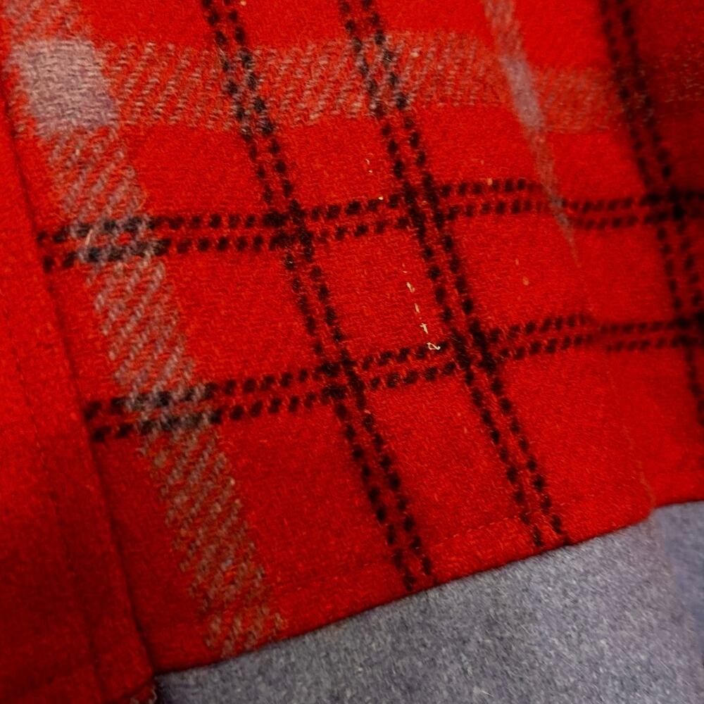 Vintage Christmas Patchwork Wool Blend Jacket Coa… - image 16